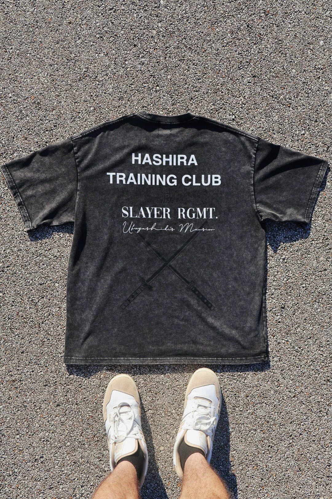 HASHIRA TRAINING CLUB TEE - CHARCOAL