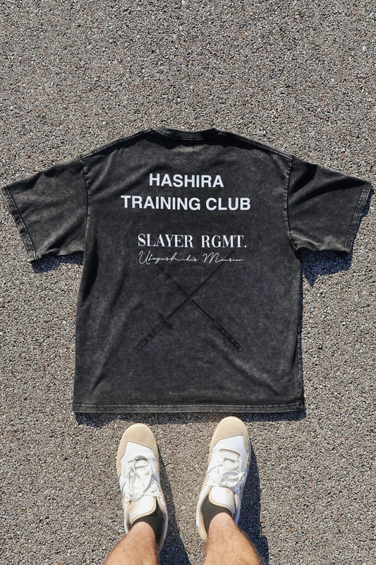 HASHIRA TRAINING CLUB TEE - CHARCOAL