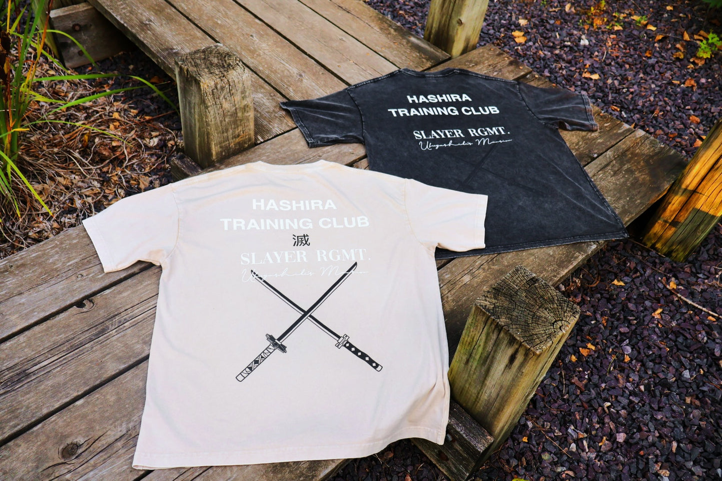 HASHIRA TRAINING CLUB TEE - CHARCOAL