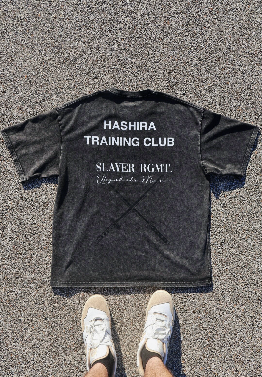 HASHIRA TRAINING CLUB TEE - CHARCOAL