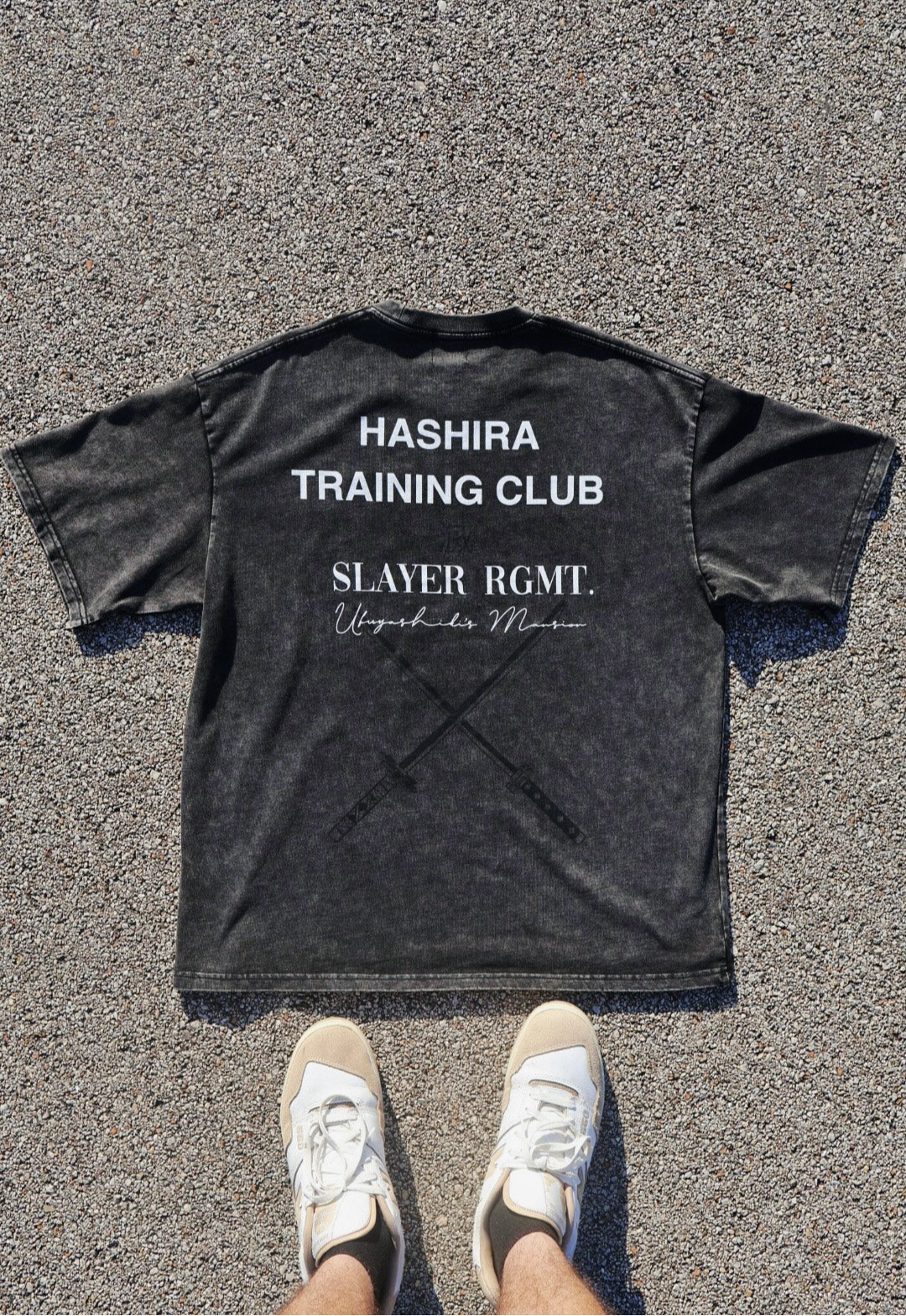 HASHIRA TRAINING CLUB TEE - CHARCOAL