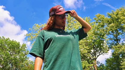 OG LOGO OVERSIZED TEE - FOREST GREEN