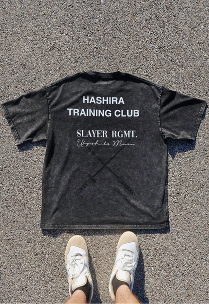 HASHIRA TRAINING CLUB TEE - CHARCOAL